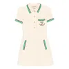Valentino Cherry-motif Polo Dress In White