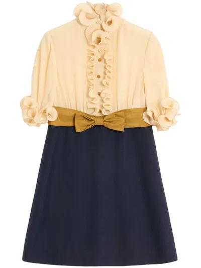 VALENTINO VALENTINO GARAVANI CREPE DE CHINE SHORT DRESS