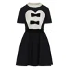 Valentino Mini Dress In Black