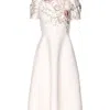 Valentino Short Sleeve Dress In Multicolor