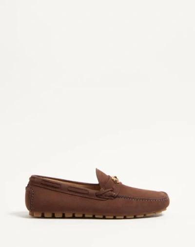 VALENTINO GARAVANI VALENTINO GARAVANI DRIVER FASTAWAY LOAFER IN DEERSKIN SUEDE