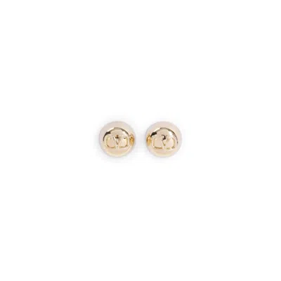 Valentino Garavani Chic Brass Earrings For Women In Silver