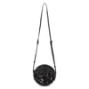 Valentino Garavani Elegant Black Circular Shoulder Bag In Black