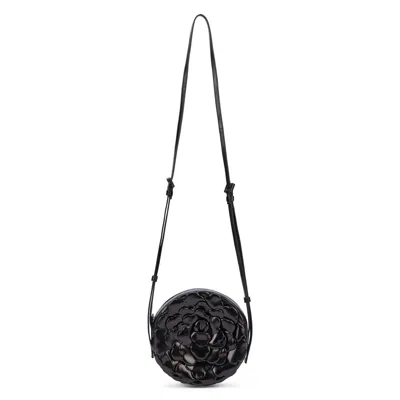 Valentino Garavani Elegant Black Circular Shoulder Bag