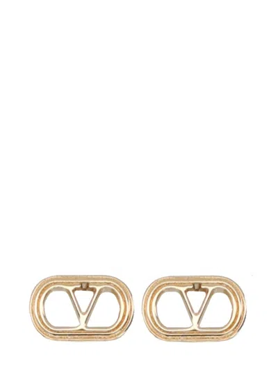 Valentino Garavani Elegant Mini Gold Earrings