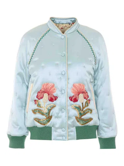 Valentino Garavani Embroidered Jacket In Multi