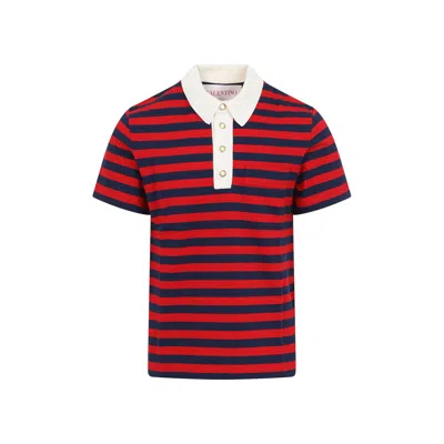 Valentino Garavani Embroidered Piquet Polo Shirt