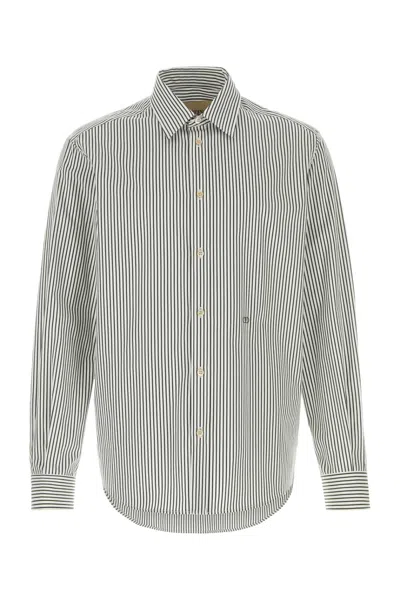 Valentino Garavani Embroidered Poplin Shirt For Men In White