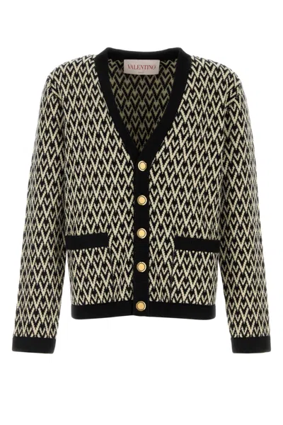 Valentino Garavani Embroidered Wool Cardigan