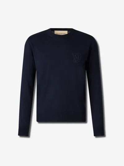 VALENTINO VALENTINO GARAVANI EMBROIDERED WOOL SWEATER