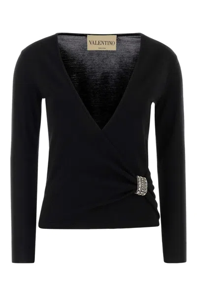 Valentino Garavani Embroideries Sweater In Black