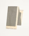 Valentino Garavani Escape Pareo In Cotton And Silk With Polka Dot Print Woman Black/butter Uni