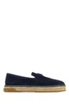 Valentino Leisure Flows Suede Espadrilles In Blue