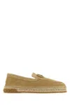 Valentino Garavani Suede Espadrilles In Desertbeige