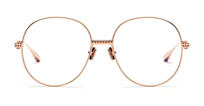 Valentino Garavani Eyeglasses In Gold