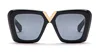 Valentino V-gold Ii Acetate Butterfly Sunglasses In Black