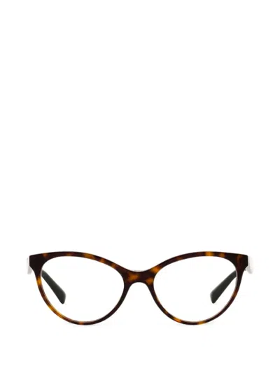 Valentino Garavani Eyewear Cat-eye Frame Glasses In Brown