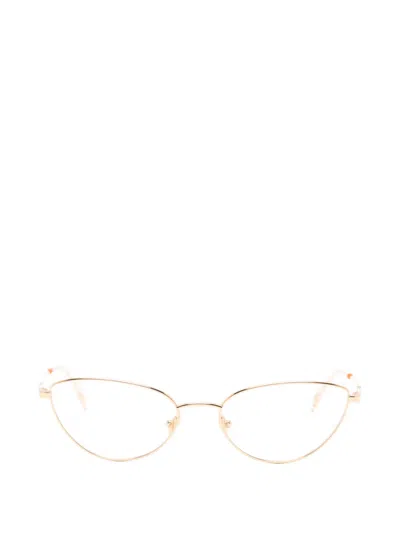 Valentino Garavani Eyewear Cat-eye Glasses In Gold