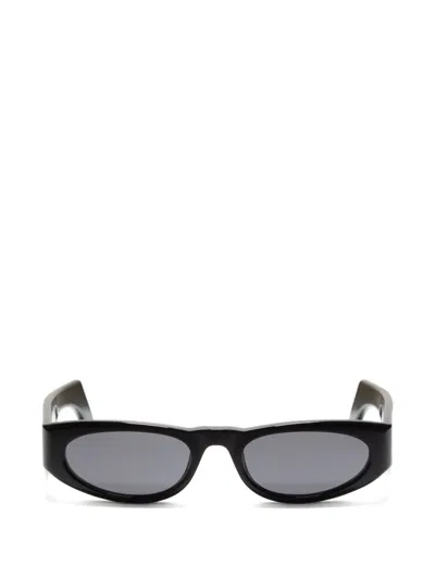 Valentino Garavani Eyewear Geometric Acetate Frames In Black