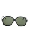 Valentino Garavani Eyewear Octagonal-frame Sunglasses In Schwarz