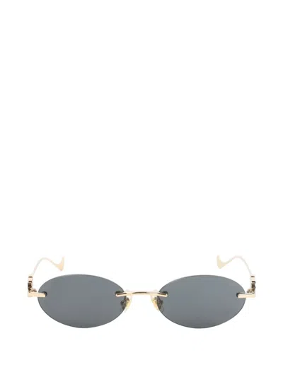 Valentino Garavani Eyewear Oval-frame Sunglasses In Gray