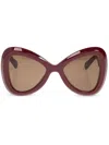 Valentino Garavani Eyewear Oversize-frame Sunglasses In Rot