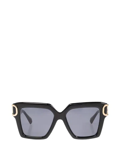 Valentino Garavani Eyewear Oversized-frame Sunglasses In Black