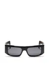 Valentino Garavani Eyewear Rectangular Acetate Eyewear In Black