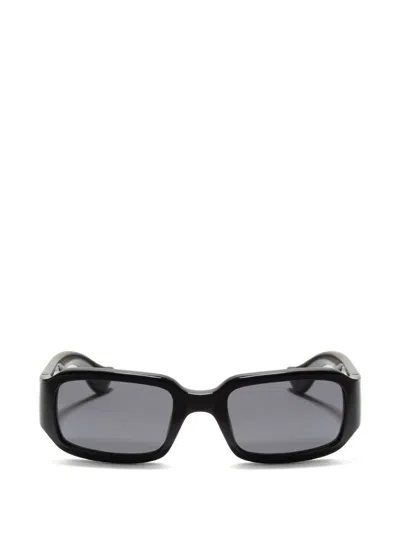Valentino Garavani Eyewear Rectangular Acetate Eyewear In Black