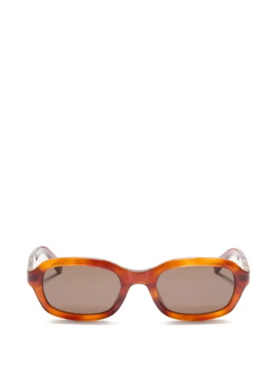 Valentino Garavani Eyewear Rectangular Acetate Eyewear In Brown