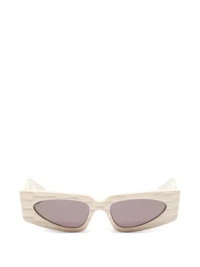 Valentino Garavani Eyewear Rectangular Acetate Sunglasses In Brown