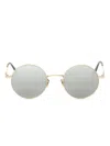 Valentino Garavani Eyewear Round-frame Mirrored Sunglasses