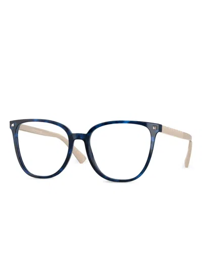 Valentino Garavani Eyewear Square-frame Full-rim Glasses In Blue