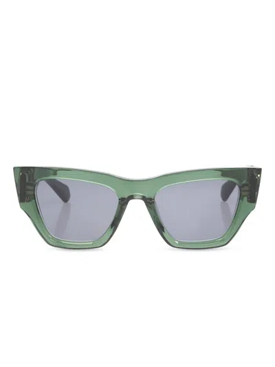 Valentino Garavani Eyewear V-sette Sunglasses In Green