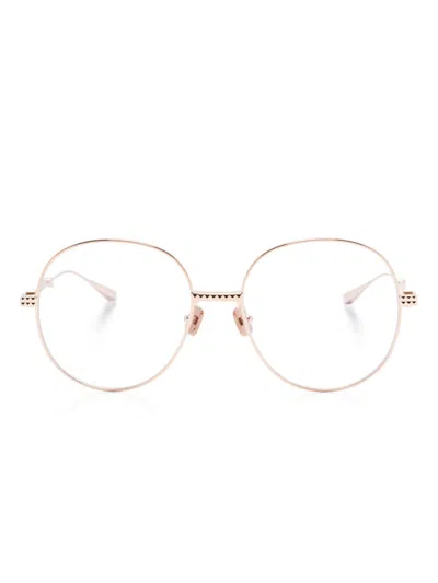 Valentino Garavani Eyewear V-stud-iii Glasses In Gold