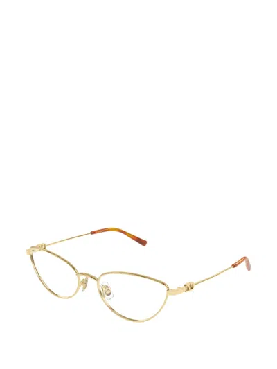 Valentino Garavani Eyewear Vlogo Cat-eye Glasses In Gold
