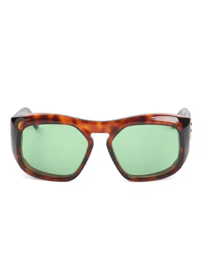 Valentino Garavani Eyewear Vlogo Geometric-frame Sunglasses