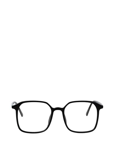 Valentino Garavani Eyewear Vlogo Geometric-frame Glasses In Black