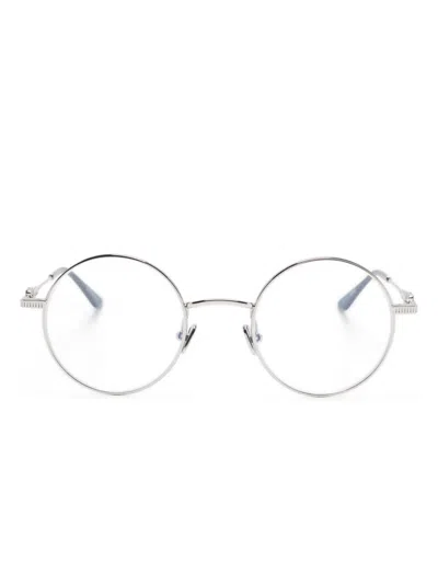 Valentino Garavani Eyewear Vlogo Glasses In Silver