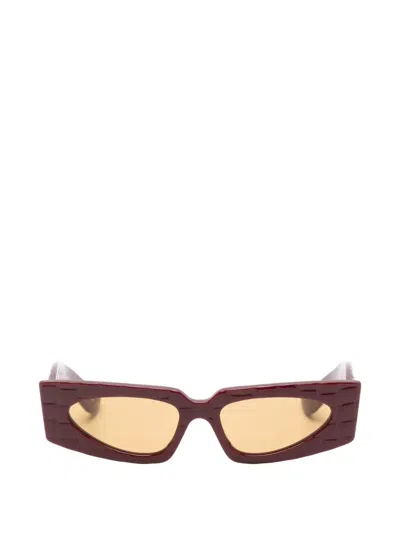 Valentino Garavani Eyewear Vlogo Rectangle-frame Sunglasses In Brown