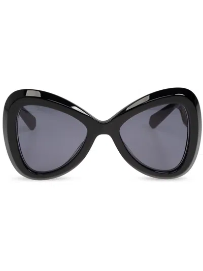Valentino Garavani Eyewear Vlogo Signature Sunglasses In 黑色