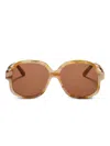 Valentino Garavani Eyewear Vls177 Sunglasses In 中性色