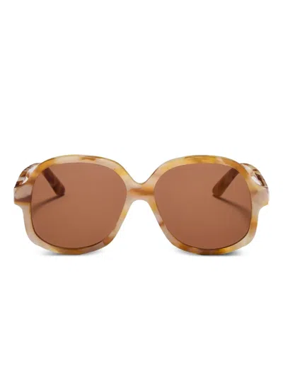 Valentino Garavani Eyewear Vls177 Sunglasses In 中性色