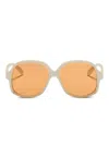 Valentino Garavani Eyewear Vls177 Sunglasses In 中性色