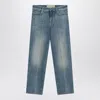 Valentino Faded-effect Blue Jeans Women In Blue