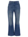 Valentino Garavani Flared Denim Jeans In Blue