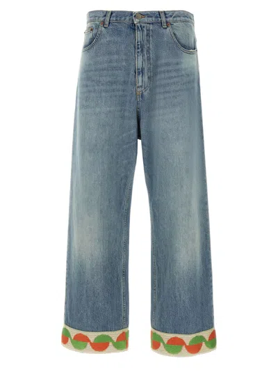 Valentino Garavani Flared High-waist Denim Jeans In Blue