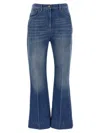 Valentino Garavani Flared Leg Denim Jeans In Blue