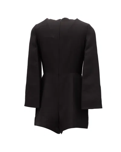 Valentino Garavani Flared Sleeves Mini Dress In Black