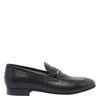Valentino Garavani Men Vlogo Signautre Leather Loafers In Black